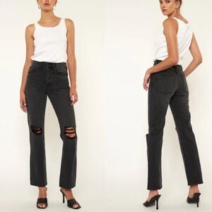 Kancan Dixon Ultra High Rise 90’s Boyfriend Black Jeans Women’s Size 5 / 26